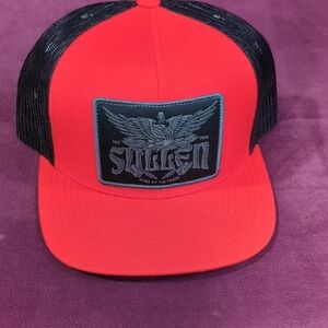 Sullen Red and Black Mesh Cap